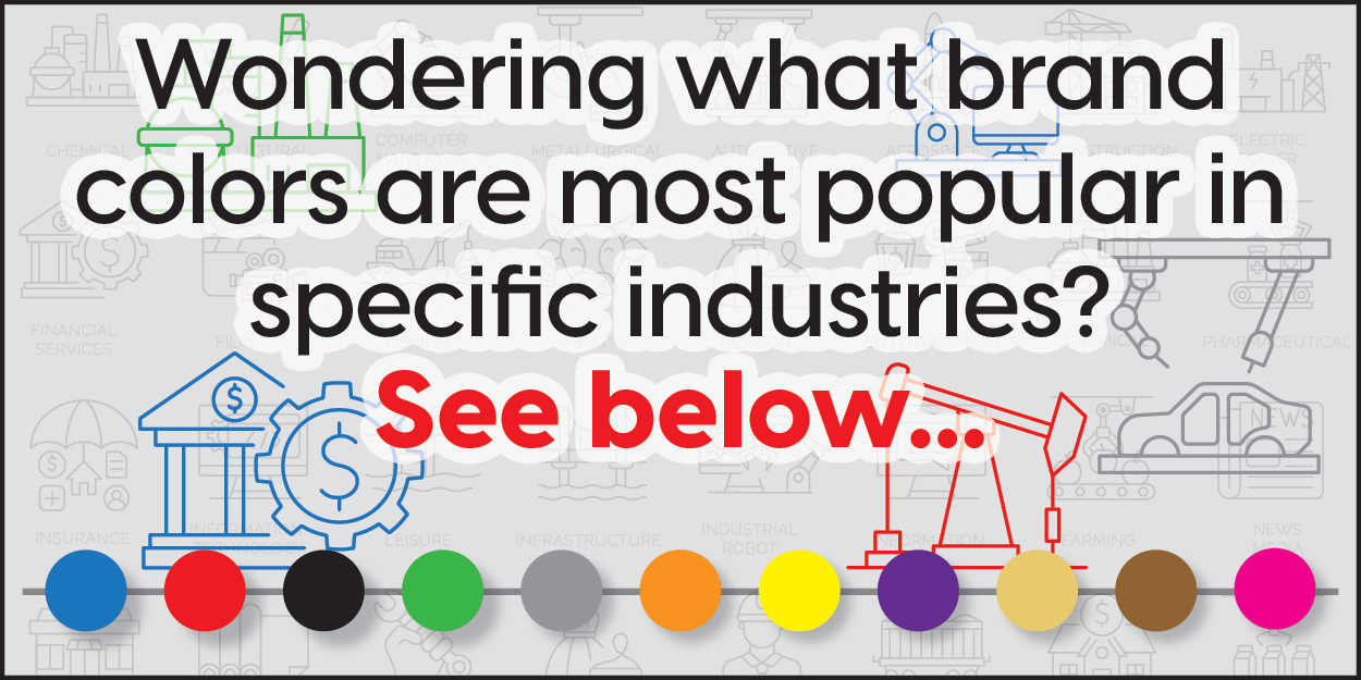 Most Used Brand Colors by Industry